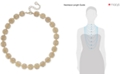 Charter Club Gold-Tone Crystal Openwork Beaded Collar Necklace, 18" + 2" extender, Created for Macy's